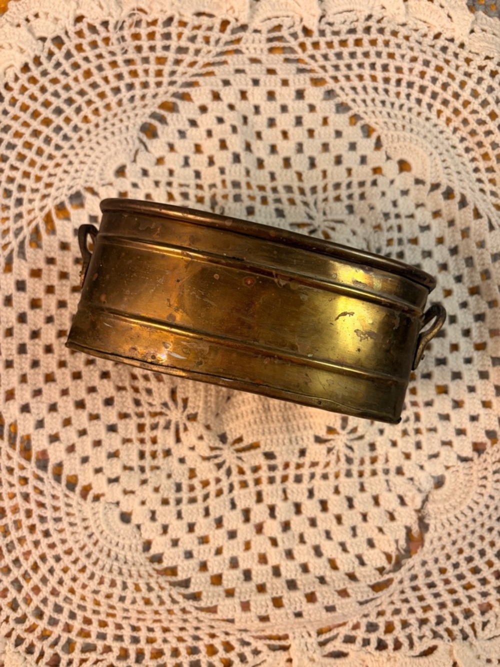 🪶✨ Vintage Solid Brass Handled Bowl ✨🪶
